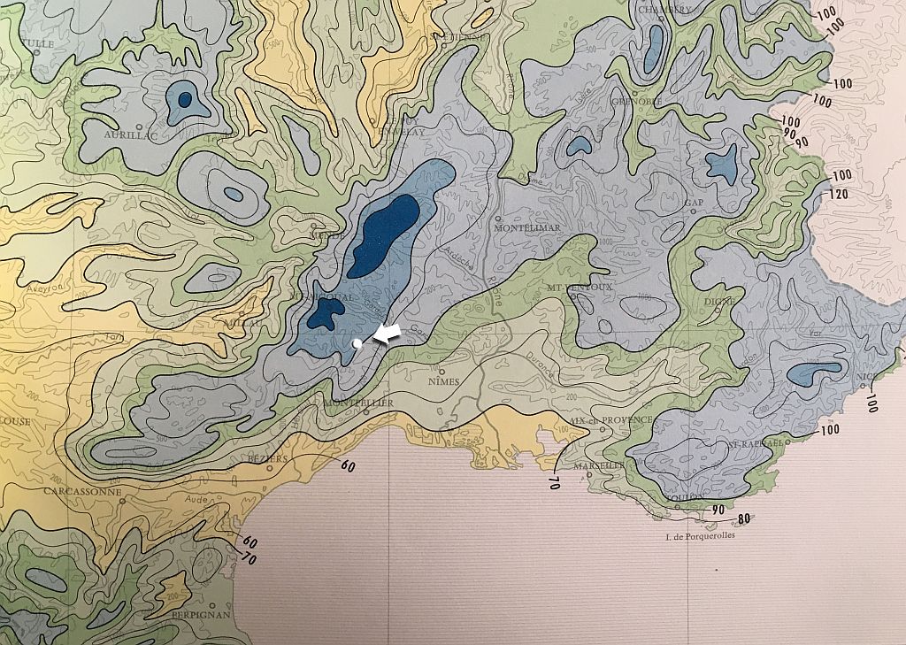 Atlas de 1970 - bassin du Vidourle