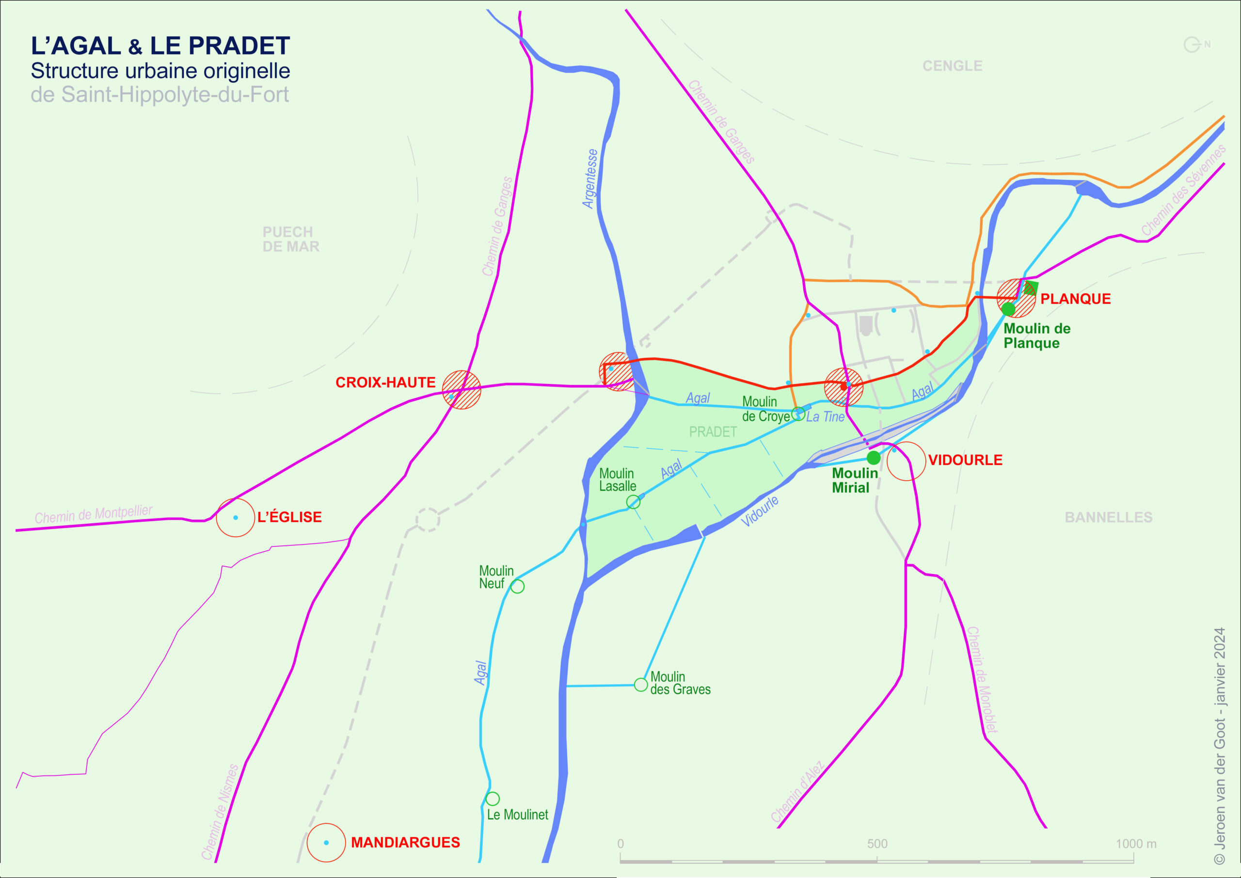 St-Hippolyte structure urbaine originelle (hypothèse)