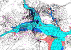 Plan zones inondables St-Hippolye du Fort