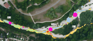 Vidourle : Cartographie - refuges thermiques