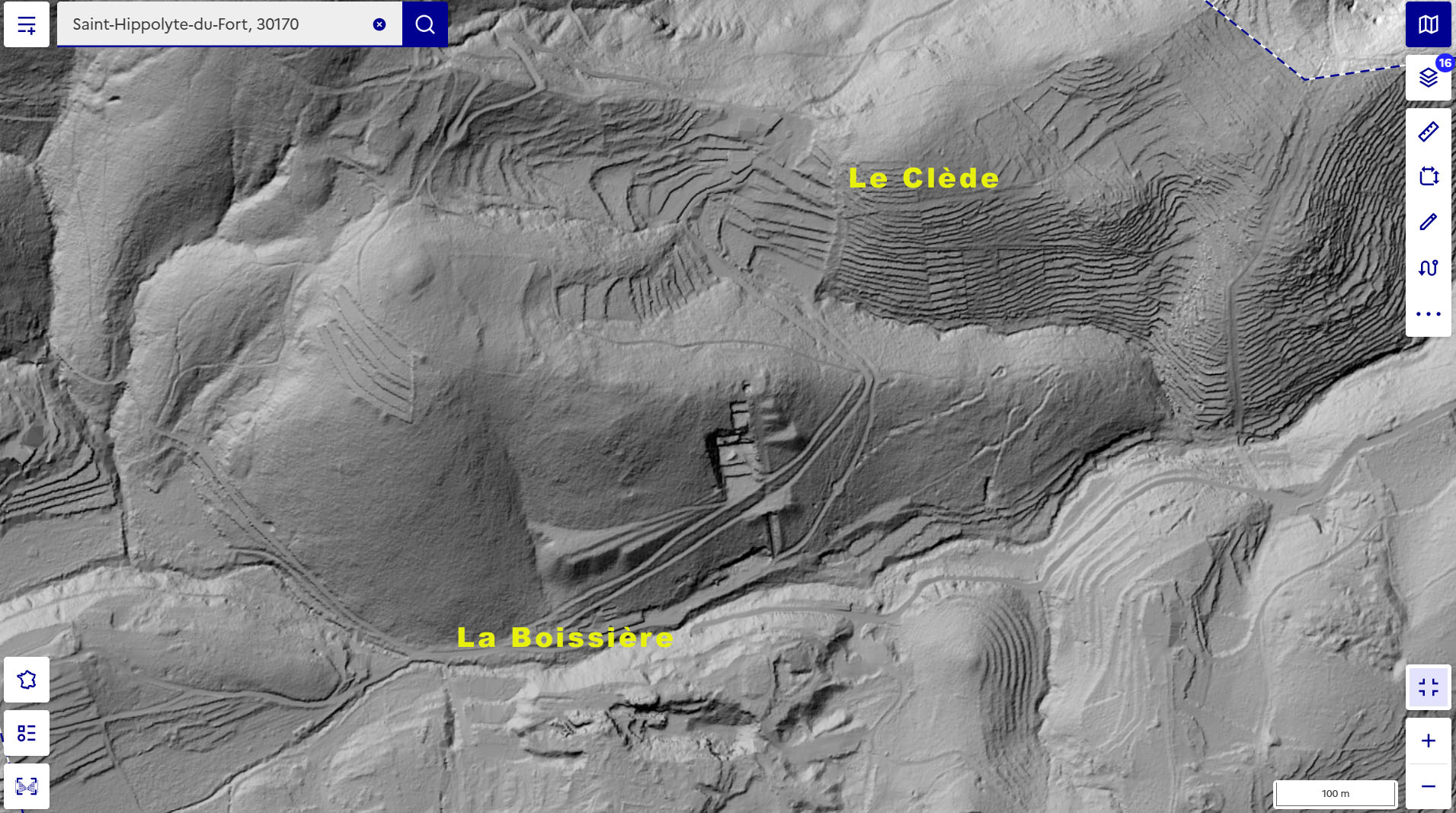 LiDAR - La Boissière par LiDAR